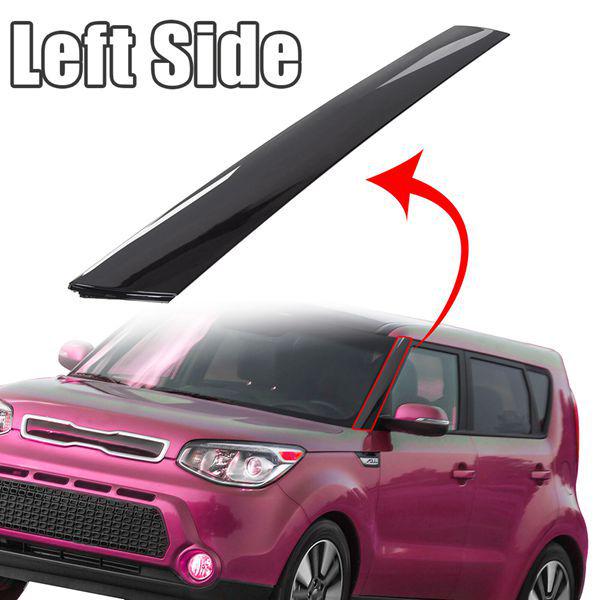 861702K500: Compatible Windshield Outer Trim Strip for 2010-2013 Kia Soul (Left Side)