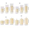 Electronic LED Flameless Candle Lampshade Light with Realistic Flame Holiday