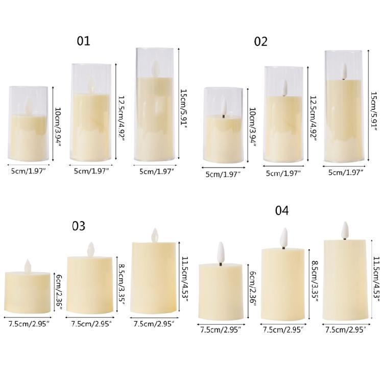 Electronic LED Flameless Candle Lampshade Light with Realistic Flame Holiday