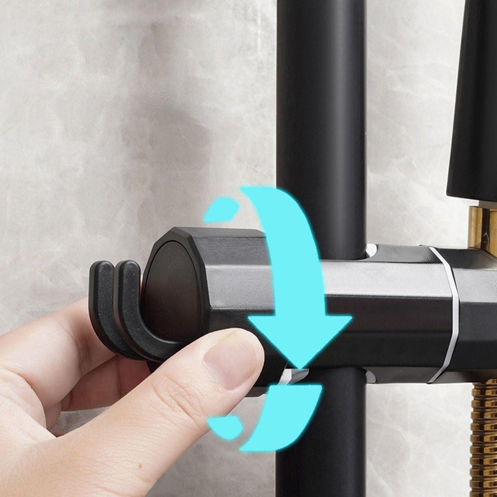 360 Rotation Hook Design Shower Head Holder Adjustable Showerhead Rail Slide Bracket  Men Women