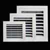 New Aluminum Alloy Air Vent Grille Square With Mesh Return Air Grill White Gable Wall Shed Vent Ceiling