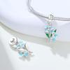 Copper Fresh Beautiful Bellflower Original Pendants Bracelet Charms Jewelry Party Beads Diy Trendy Gift