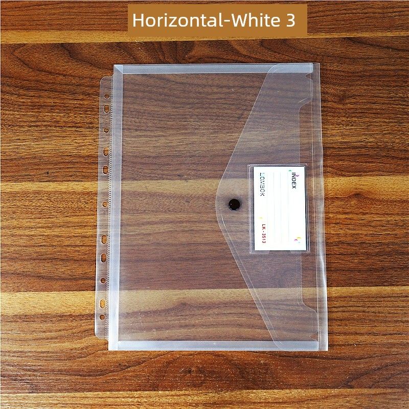 11-Hole Loose-Leaf Bag A4 Folder Protecting Bag Portfolio Contract Information Bag Certificate ID Storage Bag Examination Paper Bag