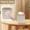 Tissue Box PU Leather Square Tissue Box Paper Box Container Napkin Holder Tissue Storage Box Home Table Decoration for Bathrooms