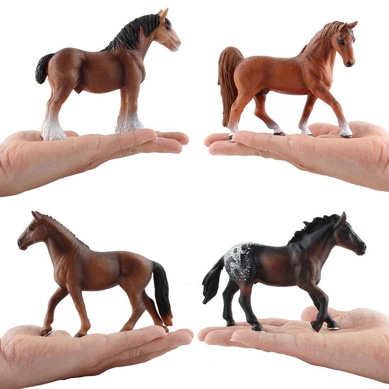 Intricate Lifelike Wild Horse Models Crafted From Durable Pvc Decoration For