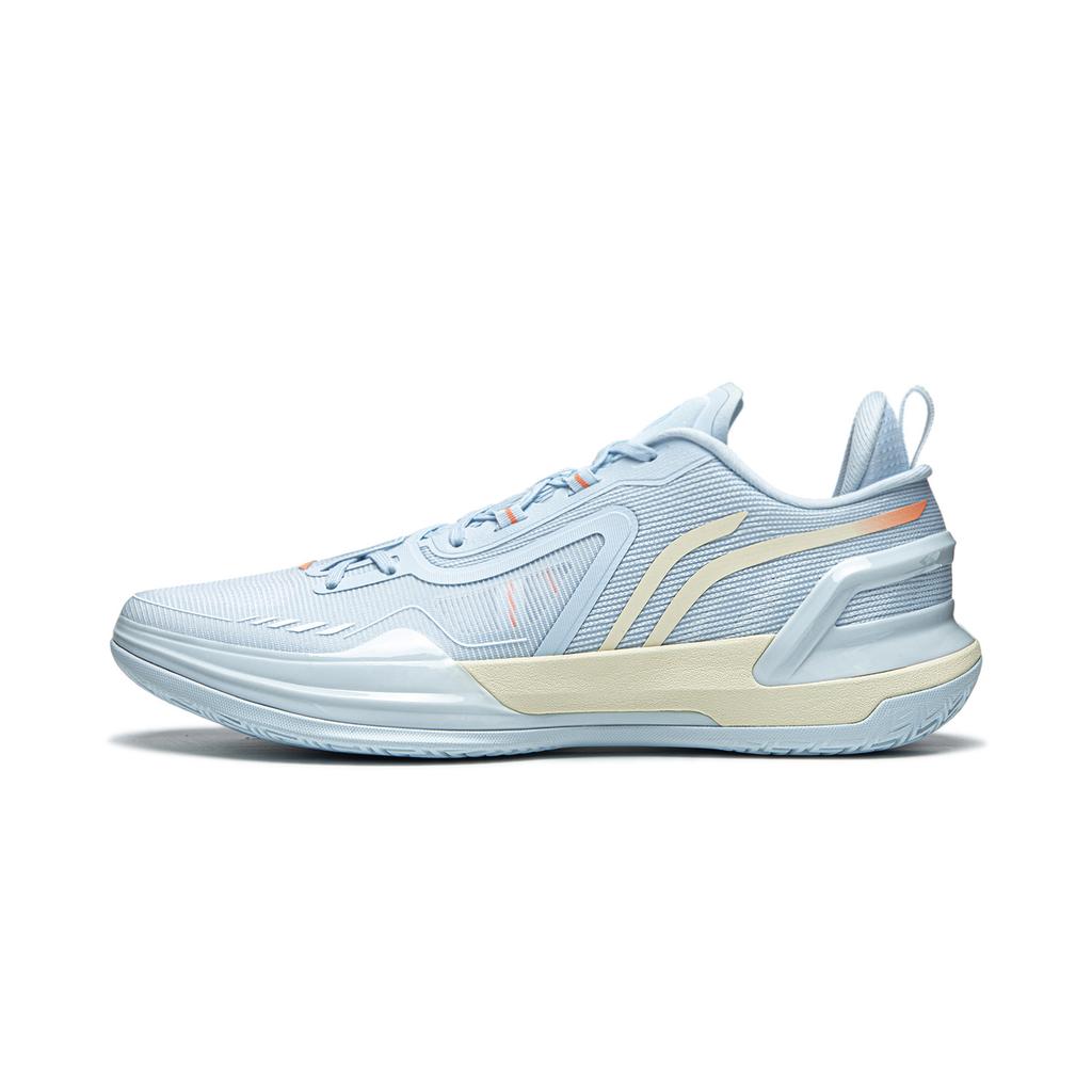 New LiNing Liren Assassin 1 Snowmelt Cushioned Slip Resistant Lightweight Rebound Low Top Basketball Shoes Men's Sky Blue ABPU021-4