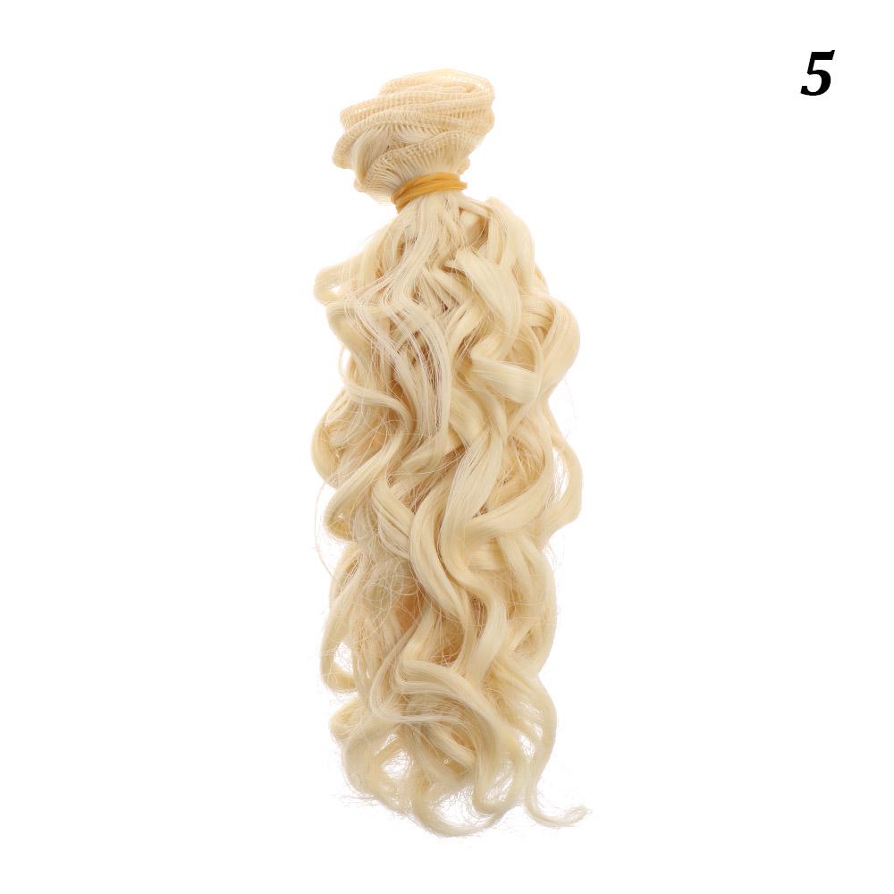 1/6 1/4 1/3 Fashion Small Tresses High-Temperature Screw Periwig Curly Wigs Diy Doll Hair Accessory Doll Toupee Kid Plaything Present