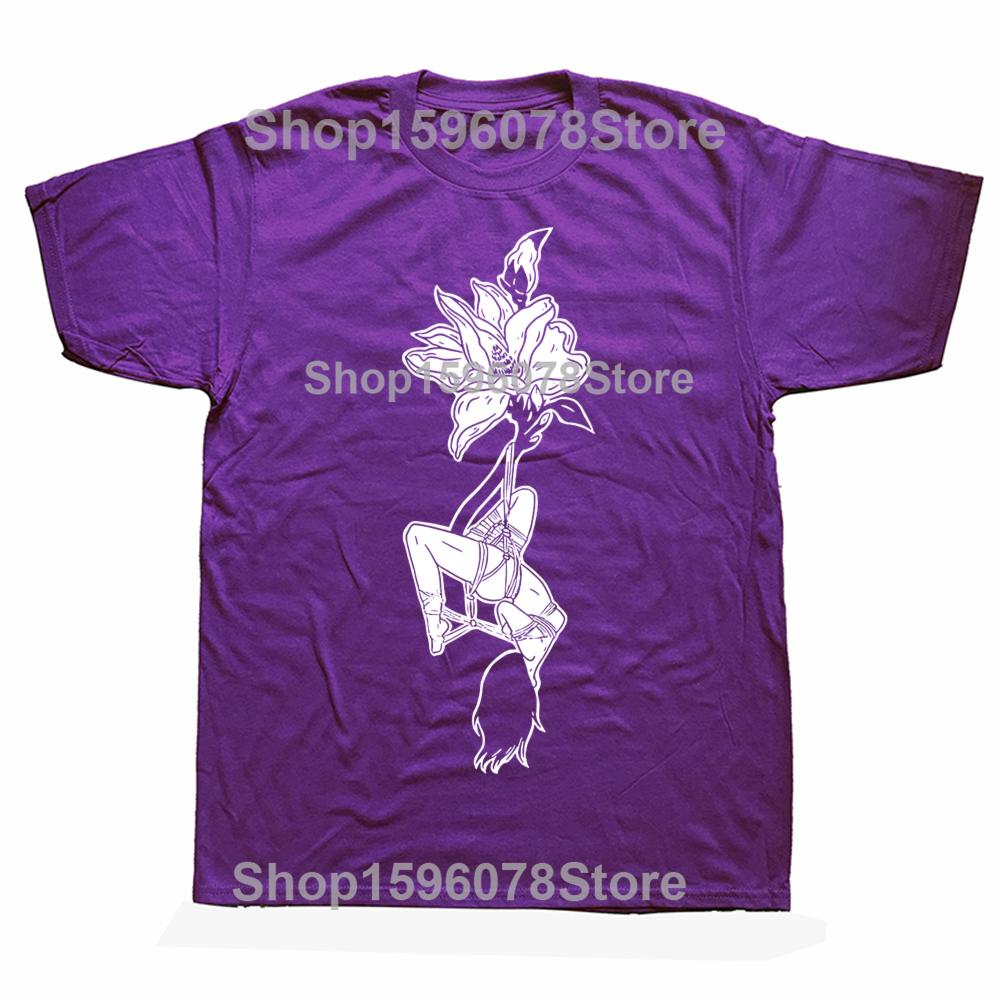 Funny BDSM Tied Up Girl T Shirts Streetwear Short Sleeve Birthday Gifts Mens Clothing Fashion Casual Loose Oversized T Shirt