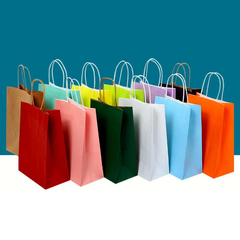 10/30/50 Colorful Gift Bags With Handles For Jewelry Shopping, Christmas Valentine's Day Wedding Gifts For Holiday Parties