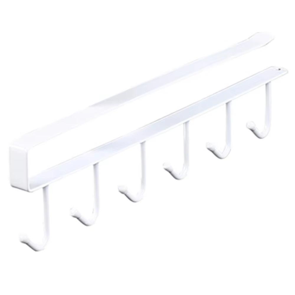 

6 крючков для кружек, подвешивание под шкафом, держатель для кружек для кофе, новый держатель для чашек, дом белый