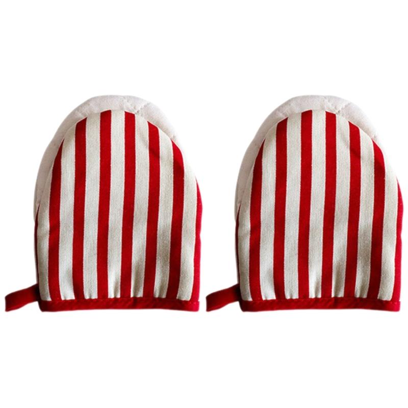 Japanische Ofenhandschuhe aus Baumwolle, hitzebeständige Küchenhandschuhe zum Backen, Grillen und Kochen (1 Paar)