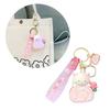 Llavero de Joyería de Rollo de Pastel de Gato de Dibujos Animados Llaveros Colgante Chic de Rollo de Pastel de Gato Llavero para Bolso Cartera