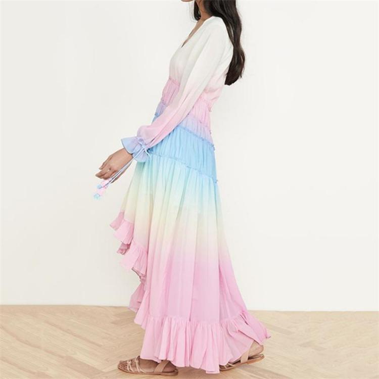 Summer Elegant Bodycon Maxi Dress Y2k Printed Boho Party Club Dresses Sexy Women Robe Femme