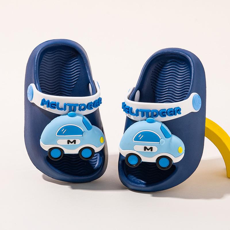 Cartoon Girl Shoes - Cool Slippers for Boys, Thick-soled and Cute 130 синий
