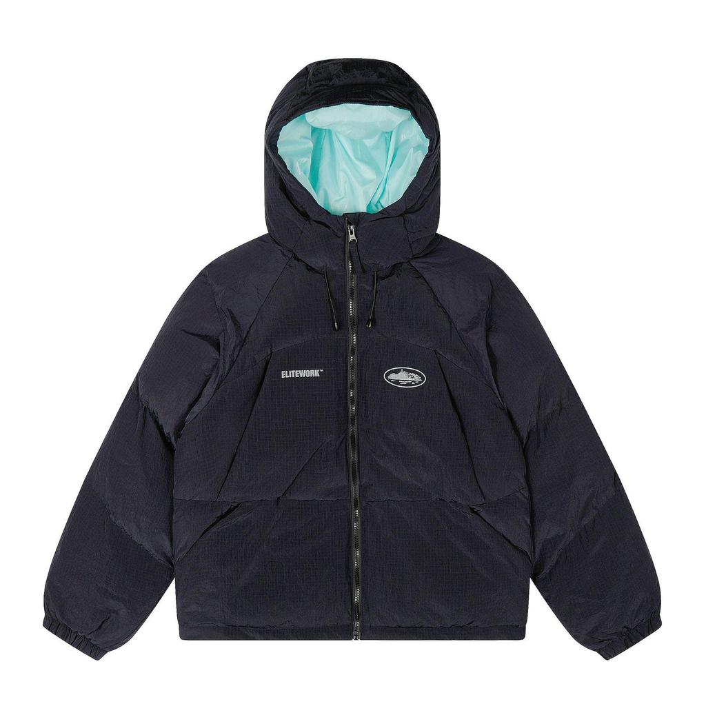 Korrigiert: Corteiz Alcatraz Hip Hop Kapuzenjacke aus Baumwolle mit gesticktem Schriftzug - Trendiger Amerikanischer Stil Mantel