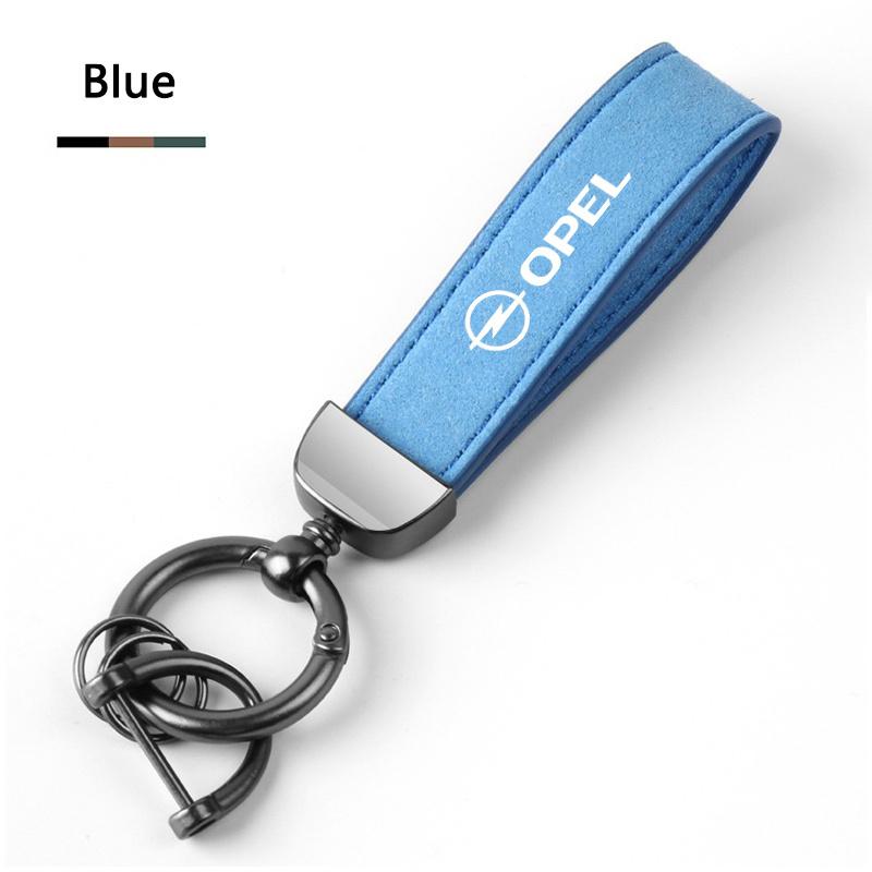 Wildleder Leder Auto Schlüsselanhänger Schlüsselanhänger Ring Anhänger Schlüsselanhänger Für Opel Astra GTC Insignia Antara J Meriva Zafira Vectra Mokka Corsa