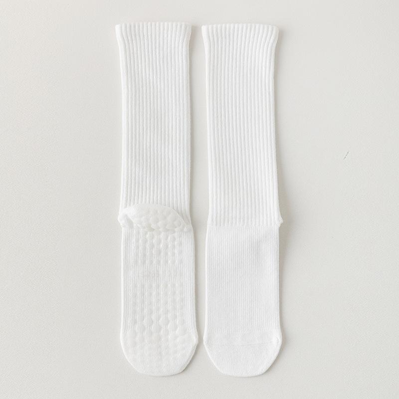 Yoga Socks, Women's Mid-calf Socks, Professional Fitness Pilates Socks, Silicone Anti-slip Sports Long Socks, Sweat-absorbing Cotton Socks