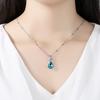 Teardrop Zircon Bridal Jewelry Set: Fashion Necklace and Bracelet for Women