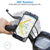 2Pcs Universal Bike Phone Mount, 360° Rotatable Silicone Holder for 4.7–6.8" Phones, Compatible with iPhone/Samsung Easy Install