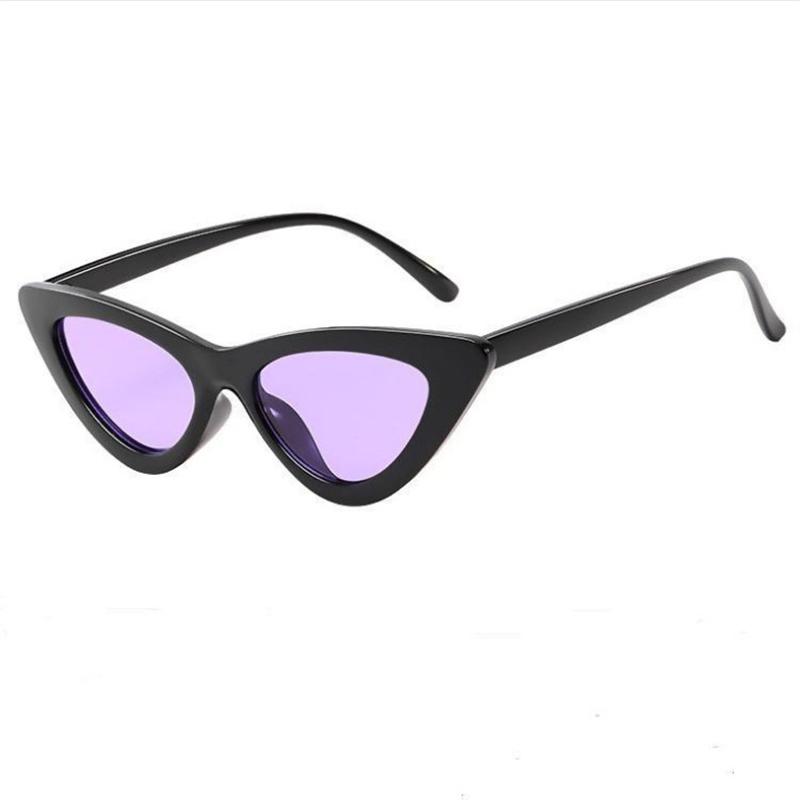 Fashion Cat Eye Small Triangle Sunglasses Women Vintage Outdoor Sun Protection Shades non-polarized Sun Glasses