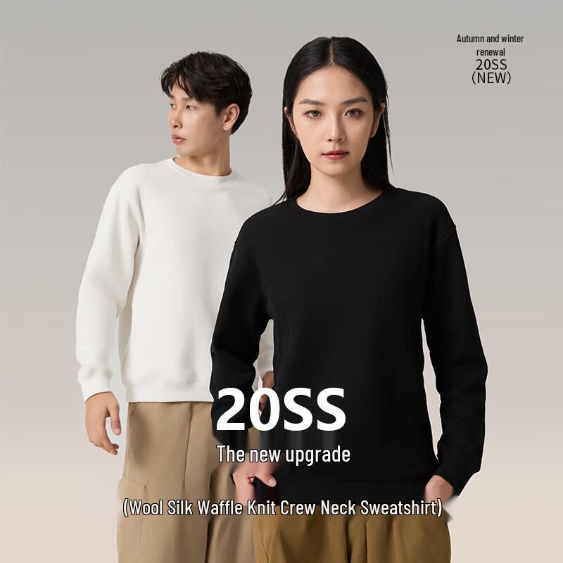 Fengxun Wool Silk Waffle Knit Couple Sweatshirt