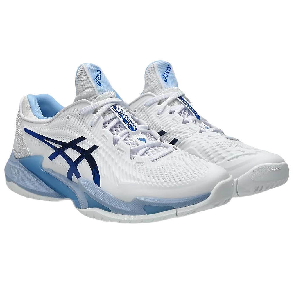 Asics Court FF 3 Novak White Tuna Blue Men Sneakers 1041A522-967