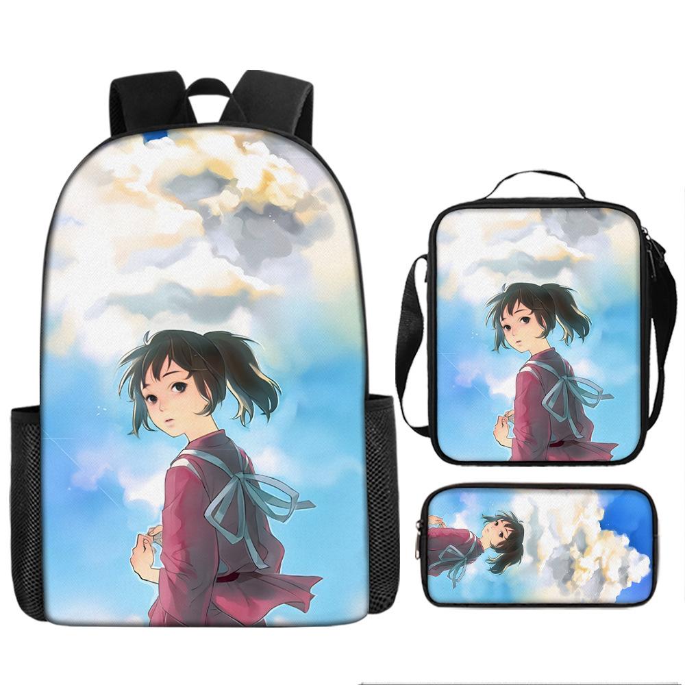 Elementary and Secondary School Students Spirited Away School Bag Hayao Miyazaki Children's Fashion Backpack Waterproof Large Capacity Backpack