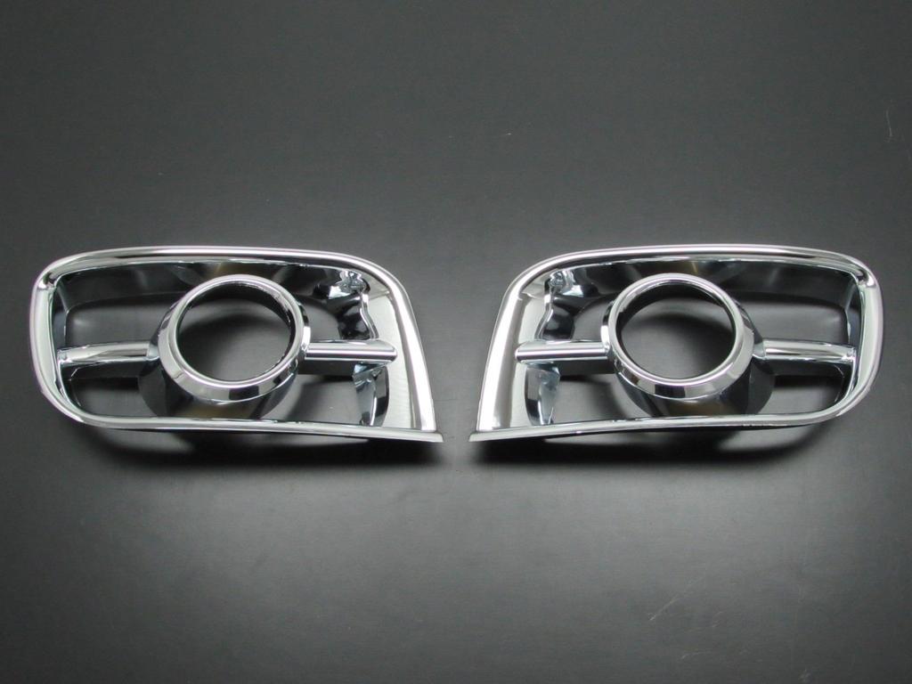 BRIGHTZ Chrome Fog Light Covers for Toyota Hiace 200 Series Type 1 and Type 4853 (Large, FOG-COV-152) (Standard, 2) - Narrow,