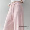 2025 Spring High Waist Loose Wide-Leg Drawstring Floor-Length Sporty Yoga Pants