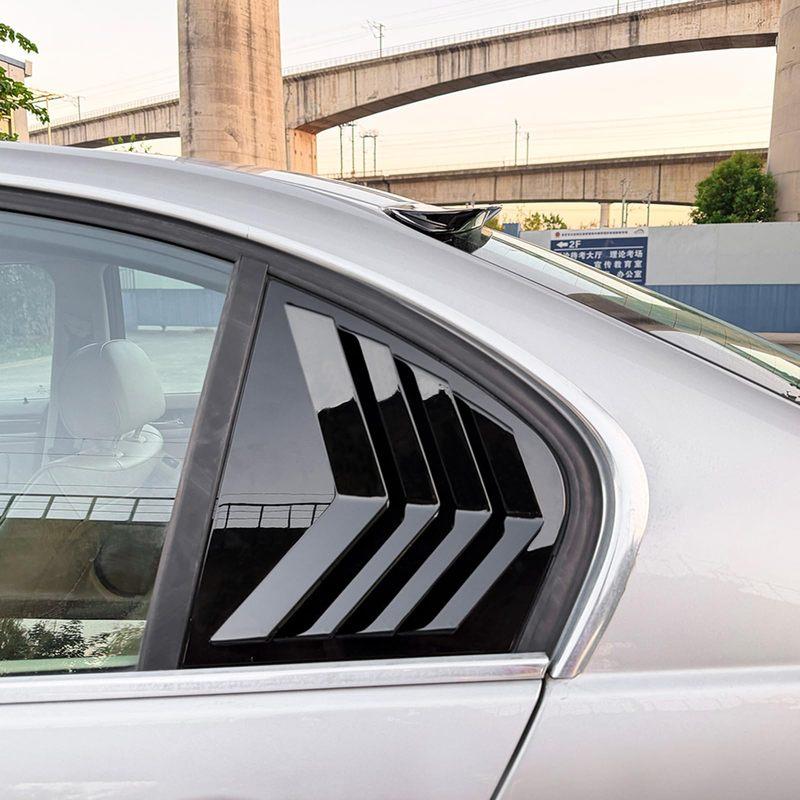 Pair Rear Side Window Trim Spoiler For BMW 3 Series E46 4Door 1998-2005 Window Shutter Cover Louver Air Vents