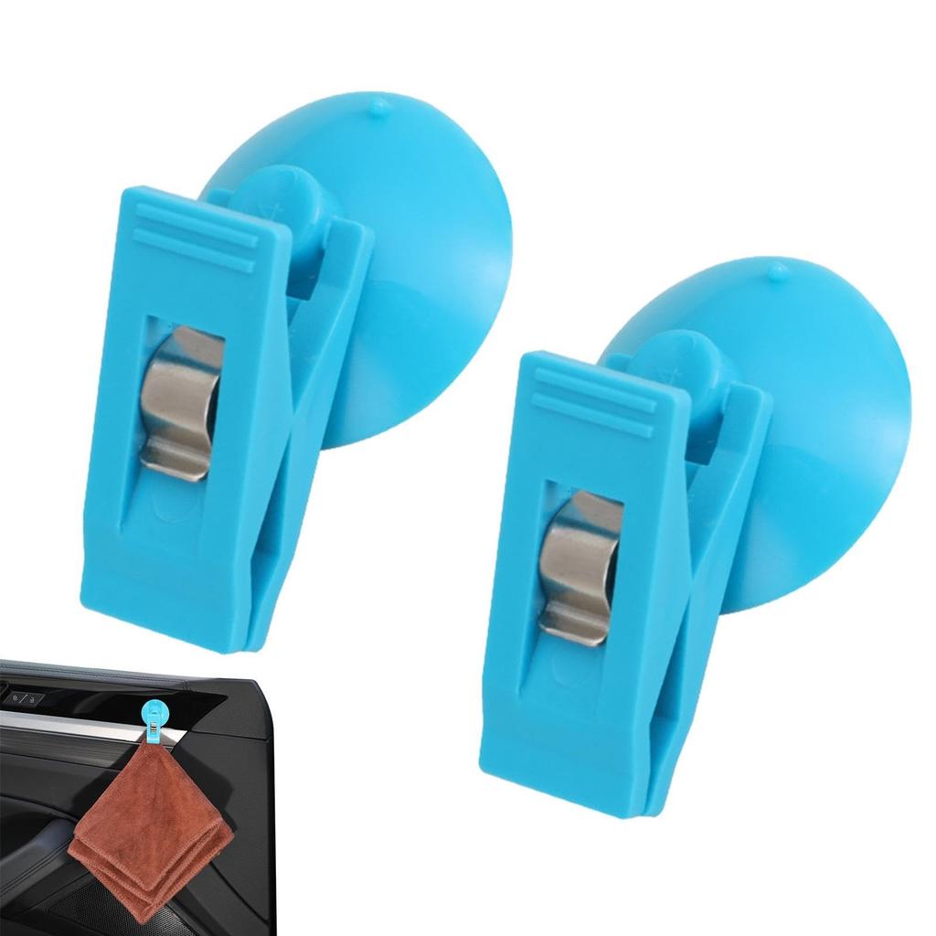 2 Pcs Car Suction Cup Ticket Clip with Strong Suction Cup Holds Securely Size