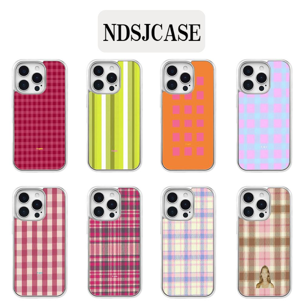 Fragola Coloful Grids Phone Case for iPhone 17 16e 16 15 14 13 12 11 Pro Max X XR XSMAX 8 7 Air Plus Luxury Clear Soft Cover