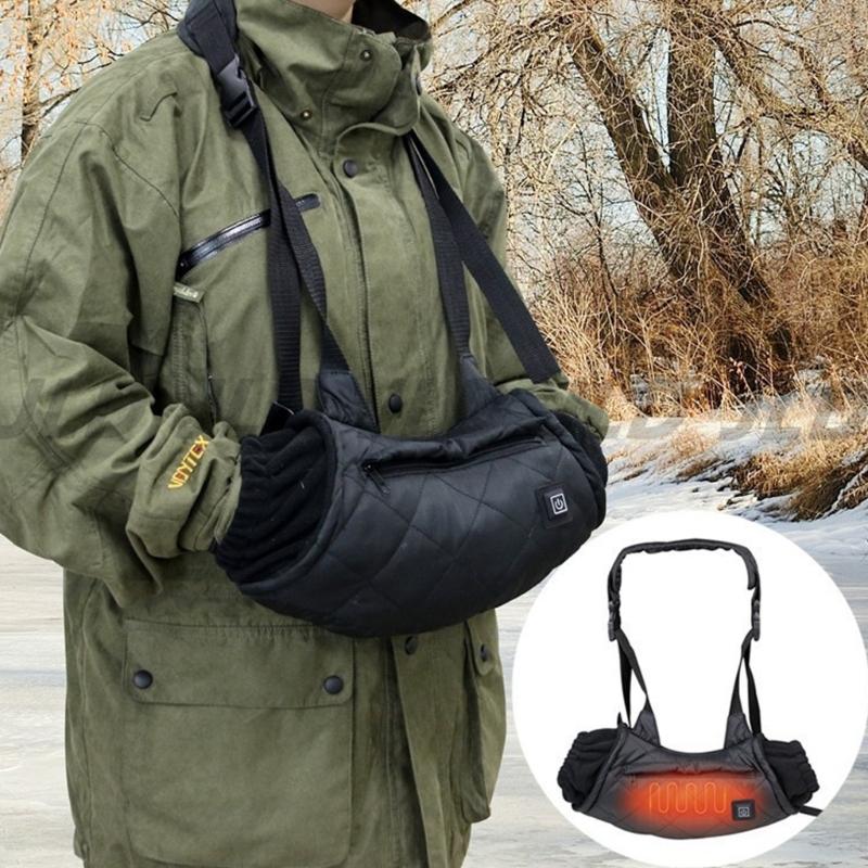Hand Warmer Pouches Hand Muff Football Hand Warming Pouches Hand Warmer Pocket with Adjustable Strap for Outdoor Sports