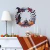 Halloween Tombstone Pumpkin Bat Creative Wreath Kitchen Dining Room Refrigerator Beautification Decoration Stickers