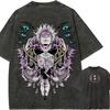 Geehrter Gojo Satoru T-Shirt Jujutsu Kaisen Gefängnisreich Tee Vintage Gewaschen Anime Grafik Harajuku Herrenbekleidung