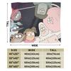 Lustige Regulars Shows Cartoon Anime Decke Super Weiche Flanell Gemütliche Überwurfdecken Maschinenwaschbar