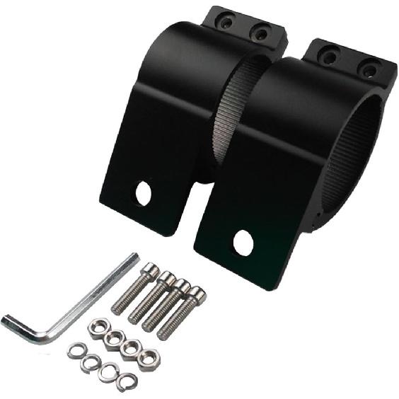Audak 1 Pair 2.5 Inch Aluminum Mounting Bracket Tube Clamp For Bullbar Roof Rack Roll Cage (63.5-66Mm/2.5-2.6 Inch Adjustable)