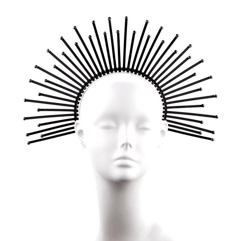 European & American Virgin Mary Halo Headband Crown for Women's Fashion Runway & Dancer Shows