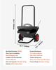 Banding Strapping Cart, Fit for Steel Strapping Coils with 600 mm Core Outer Size, Heavy Duty Strapping Dispenser with Rubber Wheels, Suitable for