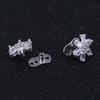 Gioielli per Piercing al Corpo in Acciaio Inossidabile Ancore Dermiche Incastonate di Cristallo Set Accessori di Grado Impiantabile Microdermal