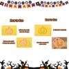 Halloween Cookie Cutters, 3D Pumpkin Bat Design Cookie Stamps, Cookie Cutter Set for Icing Decoration, Day of the Dead Decoratio
