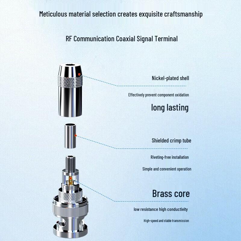BNC Q9 Head E1 Coaxial RF Connector