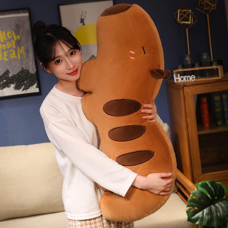 

Милая кукла-подушка Капибала, спящая на длинной кровати с куклой-капибаром, плюшевая игрушка, подарок на день рождения 50cm