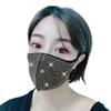 Fashion NEW Acrylic Diamond Decoration Mask Jewlery Woman Veil Shiny Rhinestone Night Club Mask Accessories