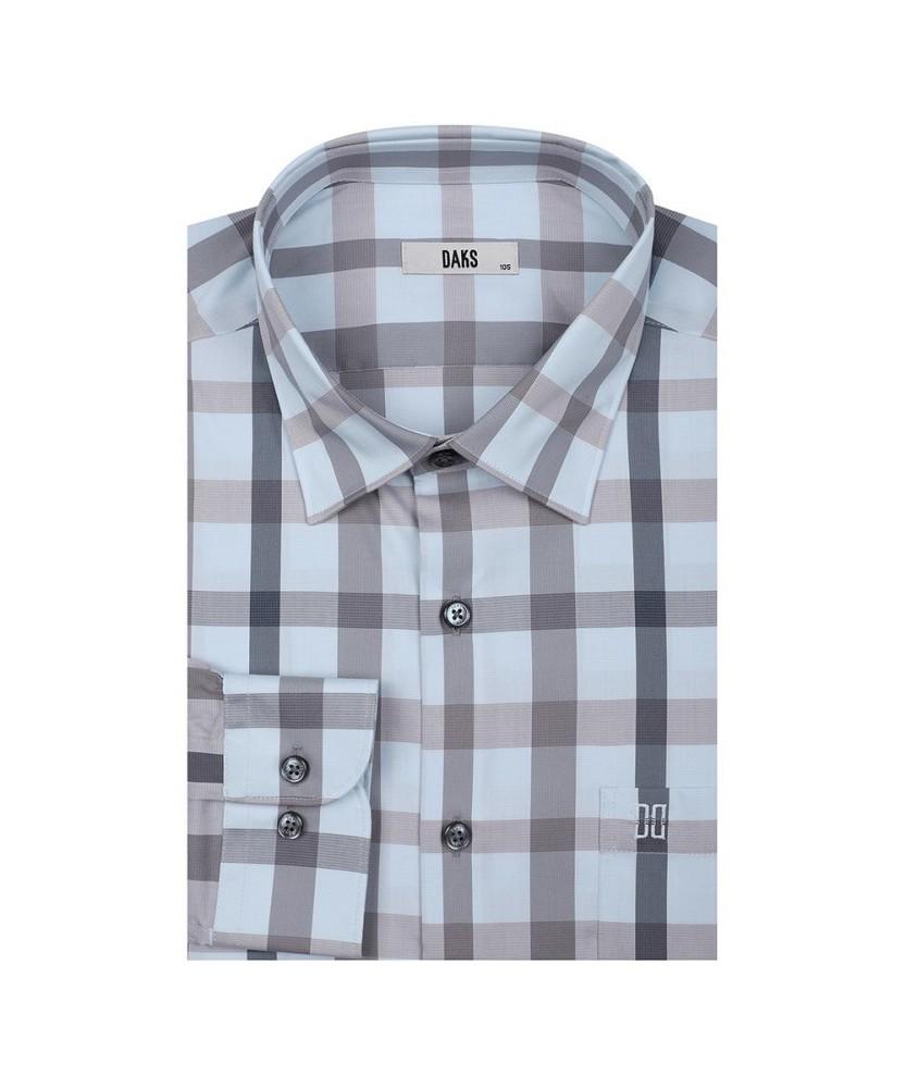Dagseusyeocheu Cotton Blend Medium Check Casual Stretch Shirt_Dlp1Shcl141B1