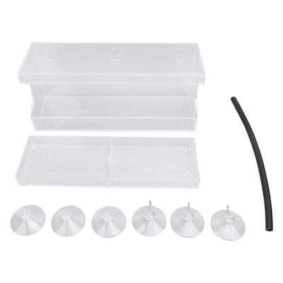 Window Bird Feeder Plastic Drop Proof Cute Transparent Bird House with Suction Cups for Home