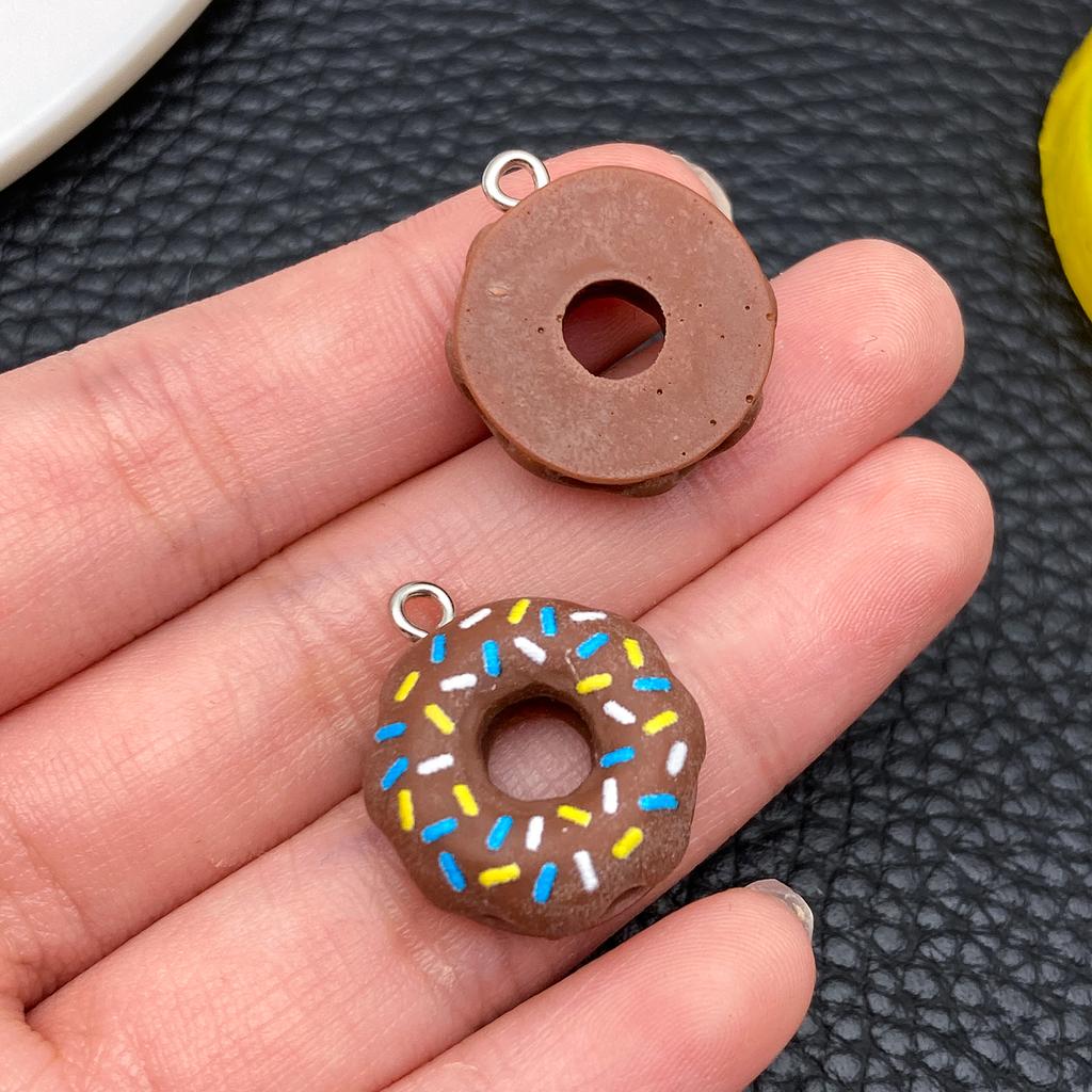 10Pc/Set New Popular Realistic Coffee Bean And Coffee Cup Pendants, Resin Accessories For Diy Creative And Fun Earrings Necklace