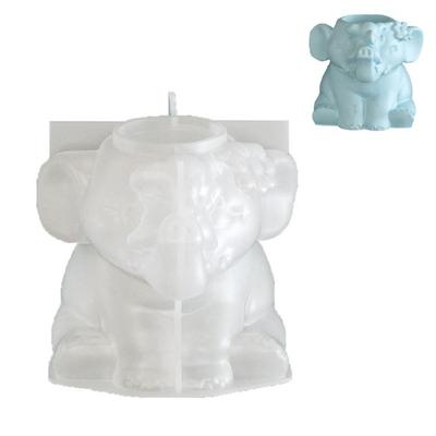 Easy Release Silicone Mold for Elephant Vase Candle Cup Succulent Planter Mould Jewelry Container Making Tool