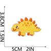 Dinosaur Paradise Embroidery Cloth Sticker Children'S Clothes Decoration Patch Sticker Hot Sublimation Tide Play Embroidery Chapter Triceratops