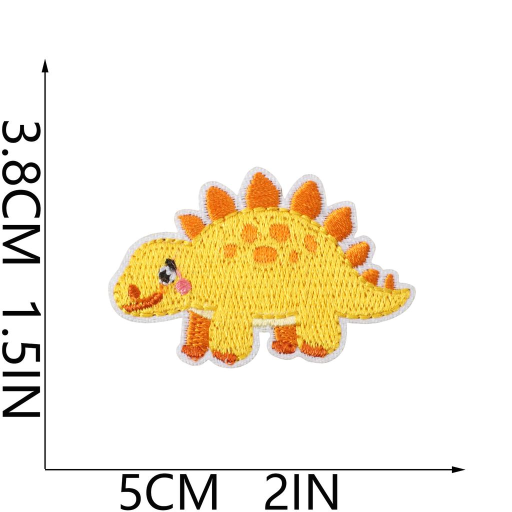 Dinosaur Paradise Embroidery Cloth Sticker Children'S Clothes Decoration Patch Sticker Hot Sublimation Tide Play Embroidery Chapter Triceratops
